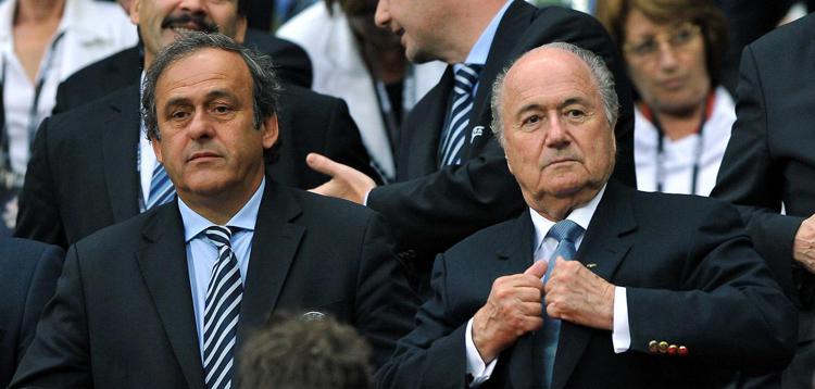 Michel Platini e Sepp Blatter (Infophoto) - INFOPHOTO