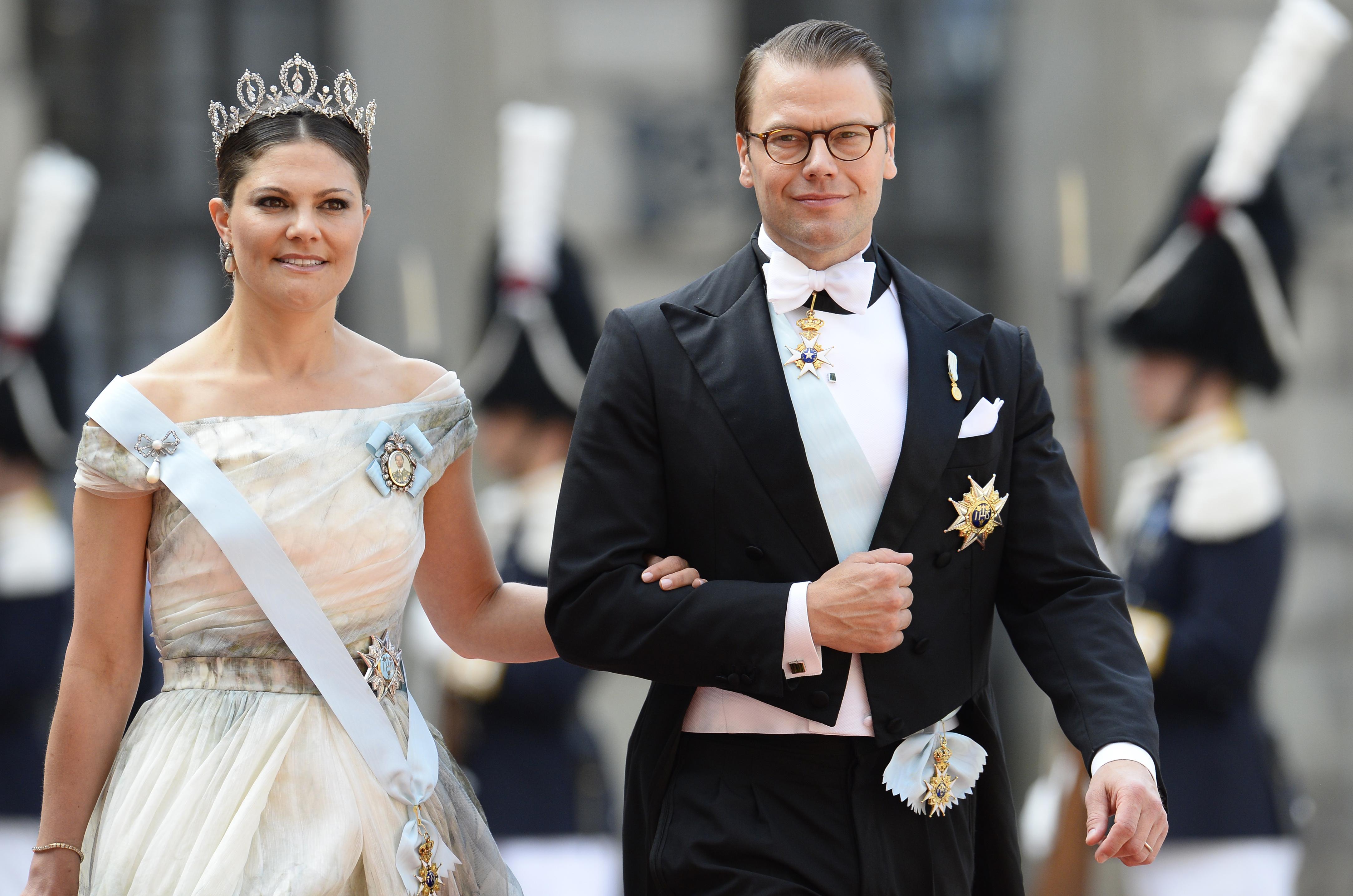 La principessa Victoria di Svezia e il prince Daniel (Afp)