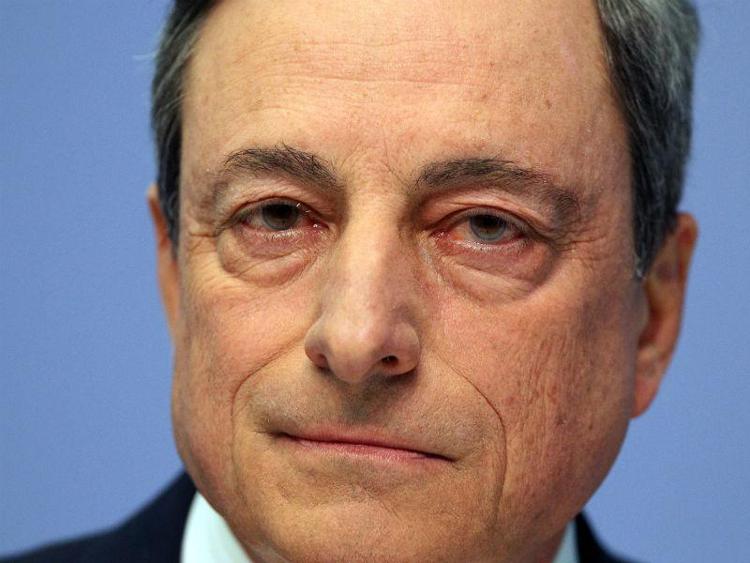 I presidente della Bce, Mario Draghi (Afp)