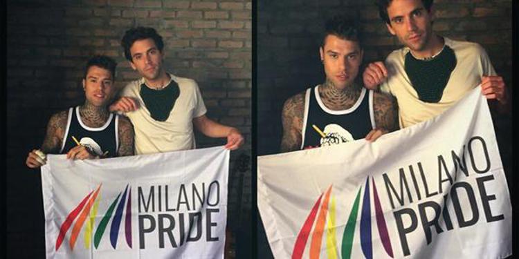 Gay Pride: domani attesi in 50mila a Milano, Mika e Fedez 'posano' insieme