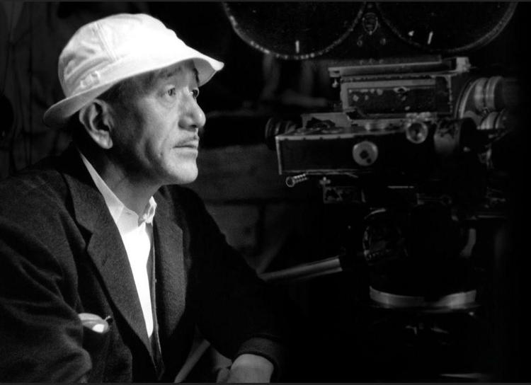 Ozu Yasujiro sul set