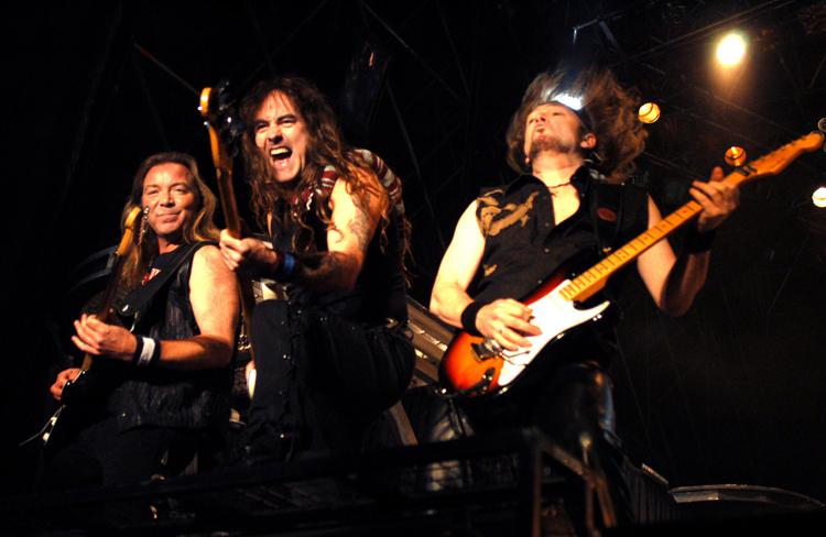 Dave Murray, Steve Harris e Adrian Smith degli Iron Maiden (Infophoto) - INFOPHOTO