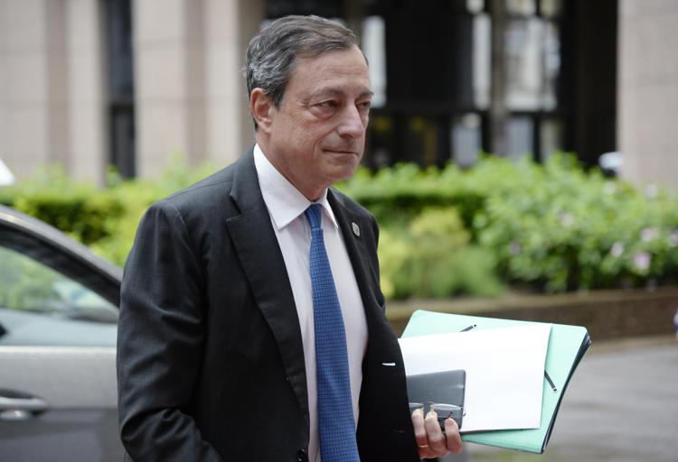 Il presidente della Bce Mario Draghi (Foto Afp)