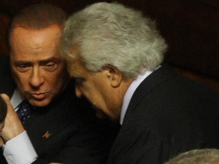 Nella foto Silvio Berlusconi e Denis Verdini