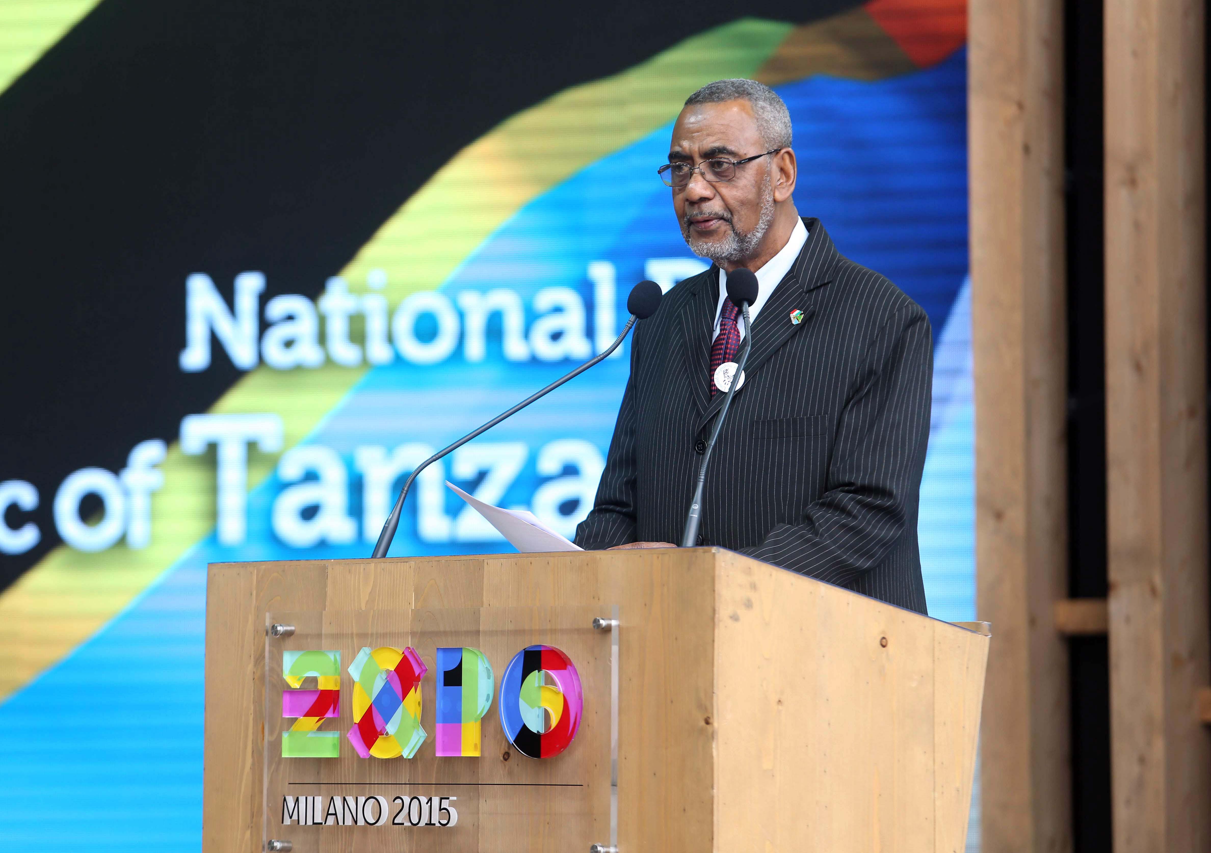 Il vice presidente di Zanzibar, Seif Sharif Hamad, a Expo