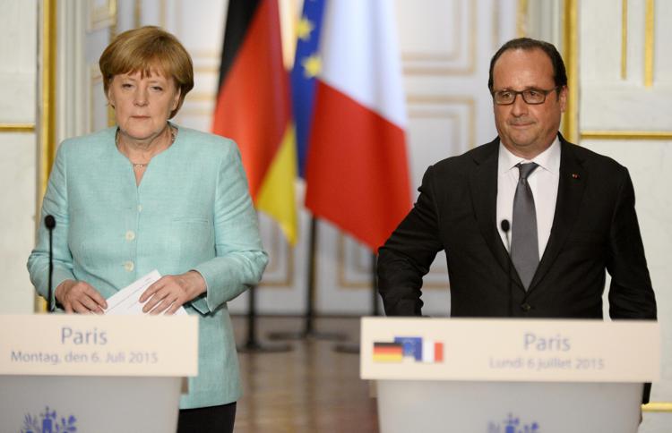 Angela Merkel e Francois Hollande (Foto Afp) - AFP