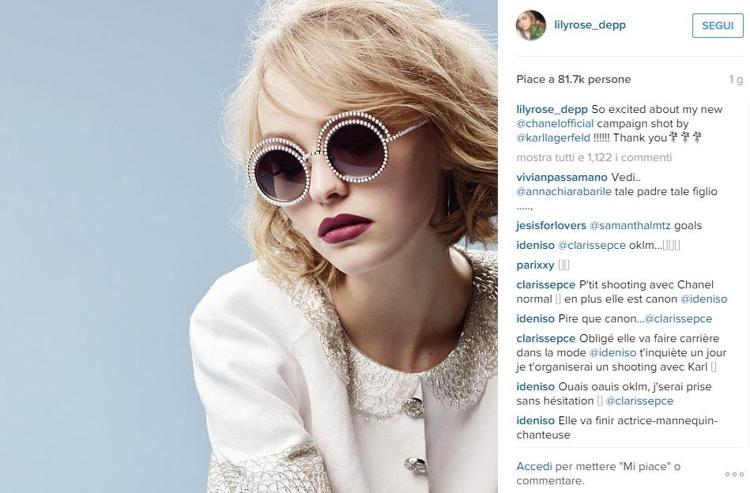 La figlia 16enne di Johnny Depp e Vanessa Paradis è il nuovo volto di Chanel