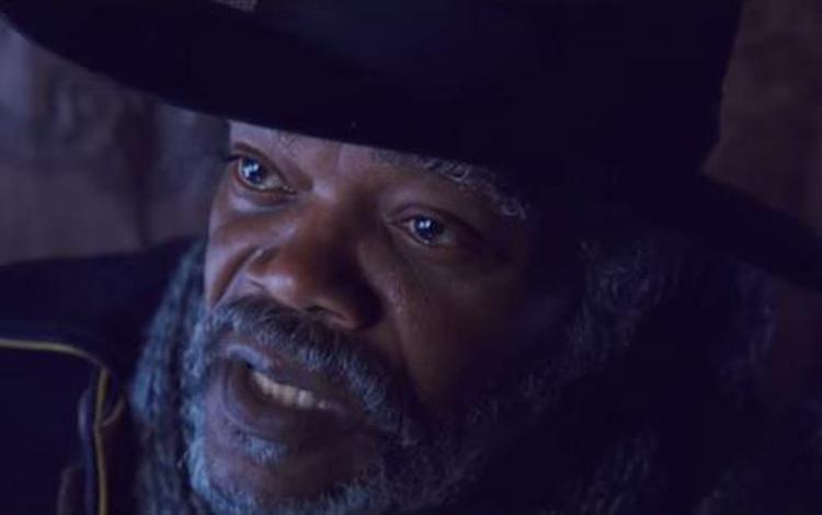 Samuel L. Jackson in 'The Hateful Eight' (Fermo immagine dal trailer del film)