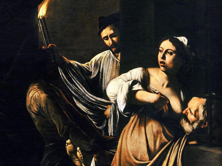 Particolare de 'Le sette opere di misericordia' di Caravaggio