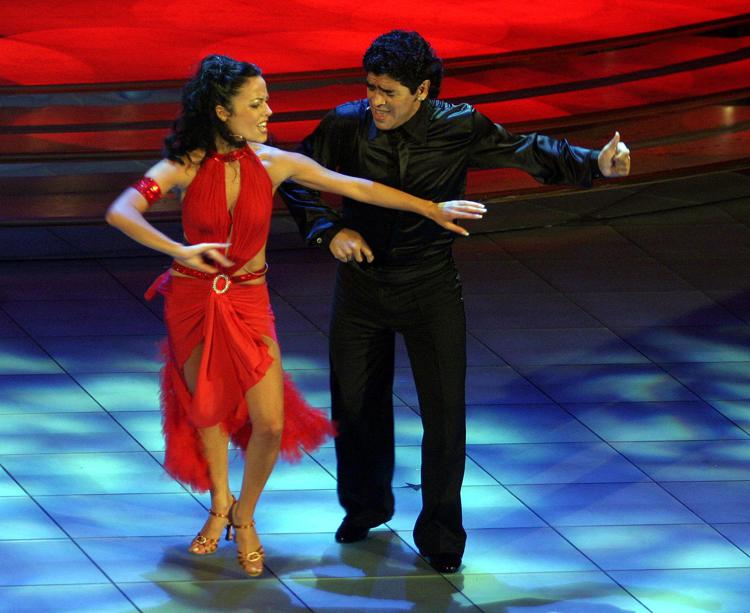 Maradona a Ballando con le stelle (Infophoto) - INFOPHOTO