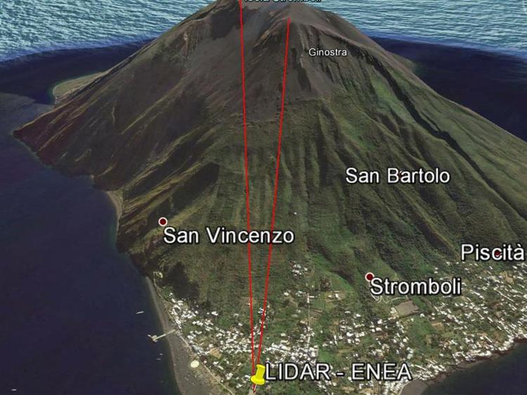 Ricerca: testato a Stromboli Billi, il radar laser che 'legge' i fumi vulcanici