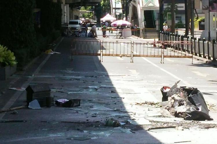 Bangkok dopo l'attentato (foto Adnkronos)