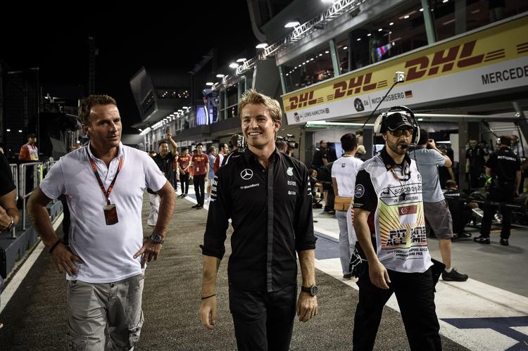 Il tedesco della Mercedes, Nico Rosberg al Gp di  Singapore (Foto Afp) - AFP