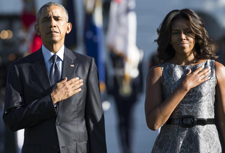 Il presidente Usa Barack Obama e la First Lady Michelle Obama (AFP PHOTO) - AFP