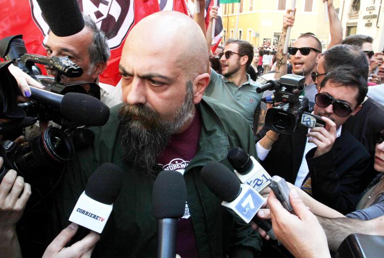 Gianluca Iannone, leader di CasaPound (Infophoto) - INFOPHOTO
