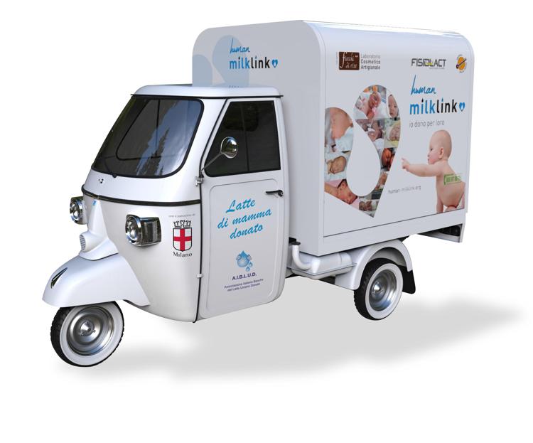 Pediatria: Milano, un'ape car raccoglie a domicilio il latte materno donato