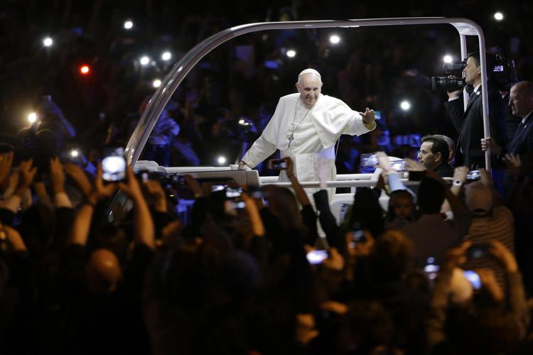Papa Francesco a Filadelfia (AFP PHOTO)