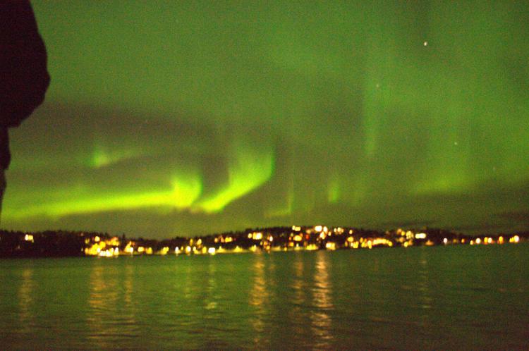 L'aurora boreale a Stoccolma, dal profilo Facebook  di Luce Hikari