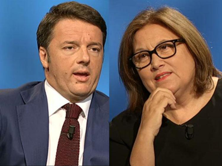Matteo Renzi e Lucia Annunziata 