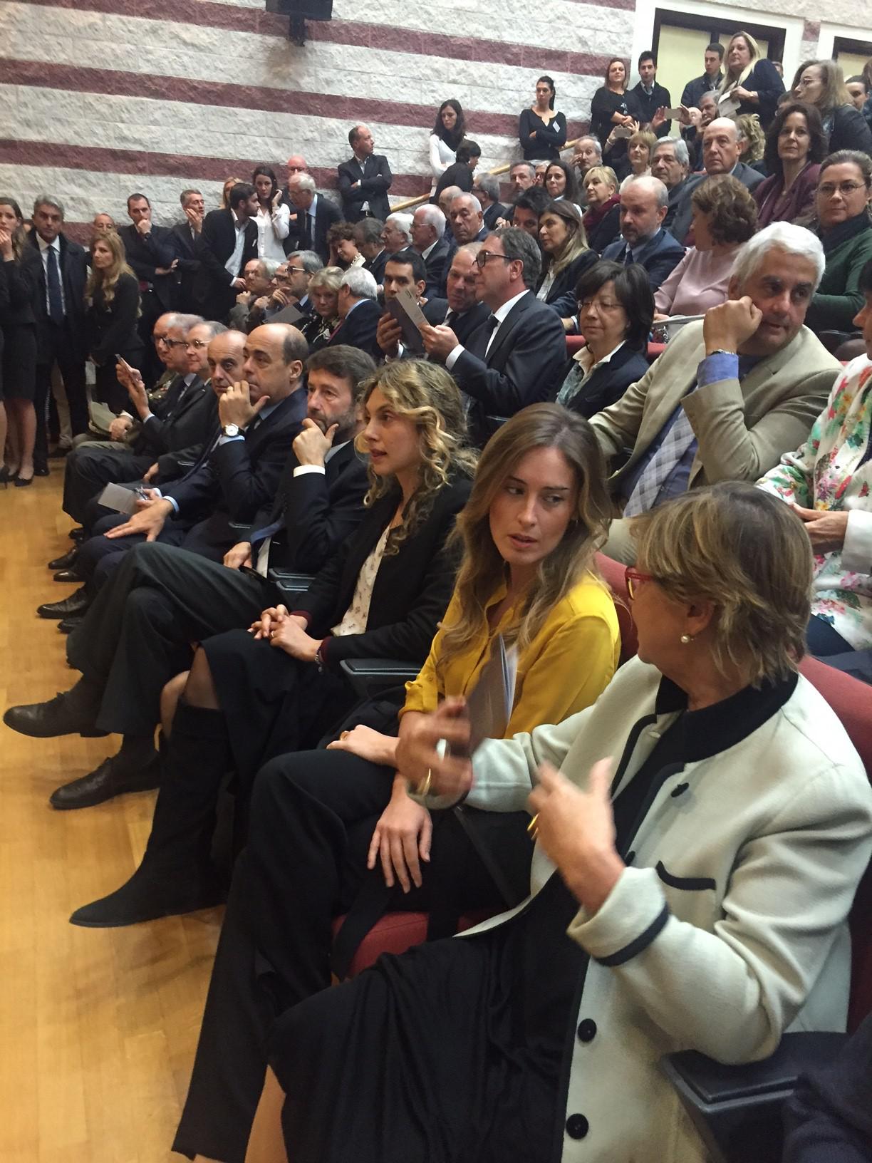 I ministri Boschi, Madia, Franceschini e il Governatore Zingaretti