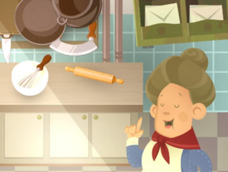 Un'immagine dal videogioco 'Artusi: Cooking Time'