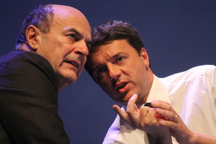 Matteo Renzi e Pier luigi Bersani