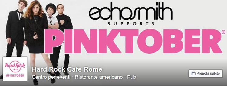 Tumori: Hard Rock Café si tinge di rosa contro quelli al seno