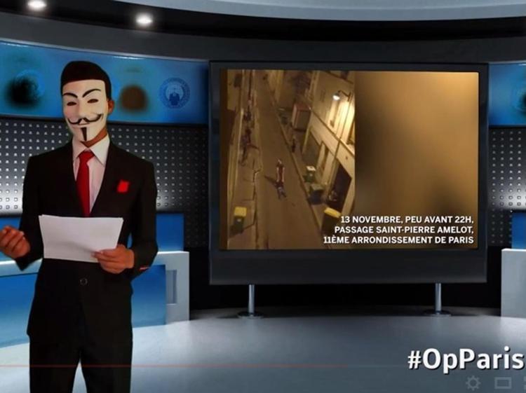 Francia: Anonymous lancia OpParis e avverte terroristi, vi smaschereremo