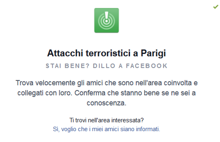 Terrore a Parigi, Facebook attiva il 'safety check': 