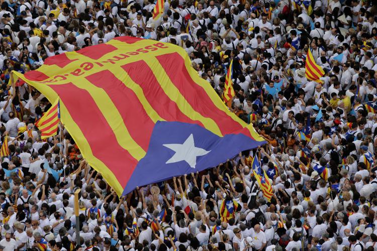 Una manifestazione per l'indipendenza della Catalogna (Infophoto) - INFOPHOTO
