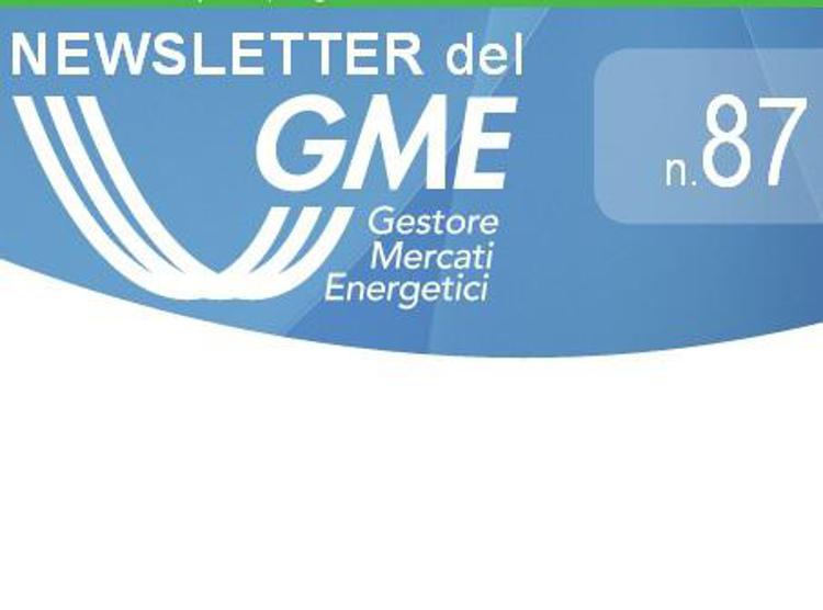 Energia: online la newsletter del Gme