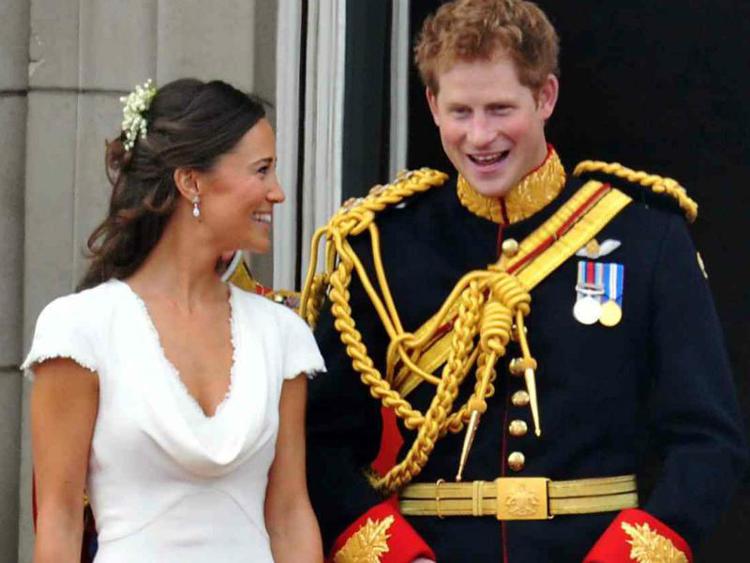 Pippa Middleton e il principe Harry nel giorno del Royal Wedding tra Kate Middleton e il principe William (Infophoto) - INFOPHOTO