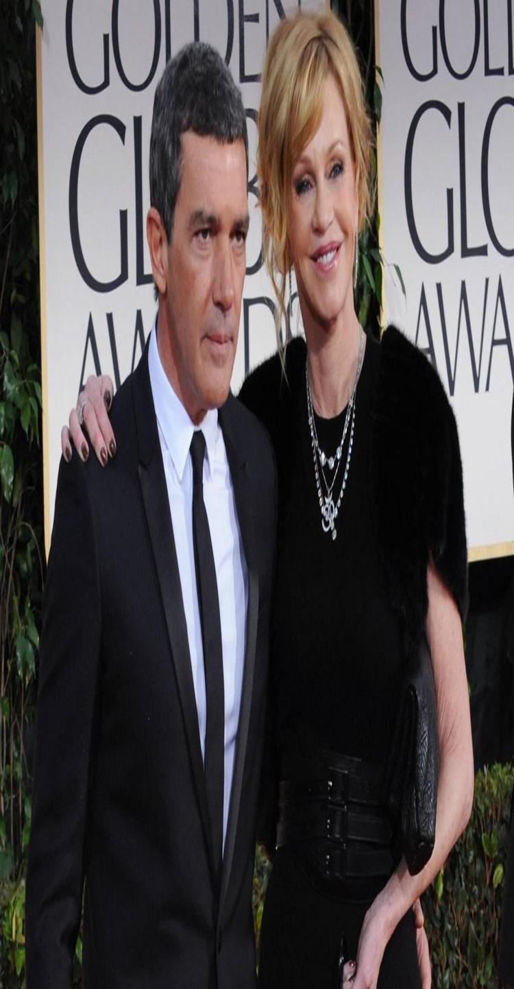 Antonio Banderas e Melanie Griffith ai Golden Globe Awards nel 2012 (Foto Infophoto) - INFOPHOTO
