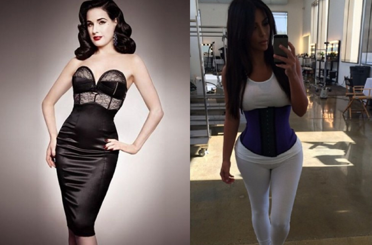 Dita Von Teese e Kim Kardashian - Instagram