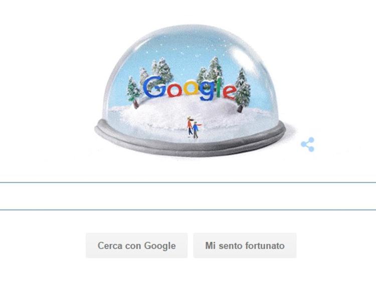 Il doodle di Google dedicato al solstizio d'inverno