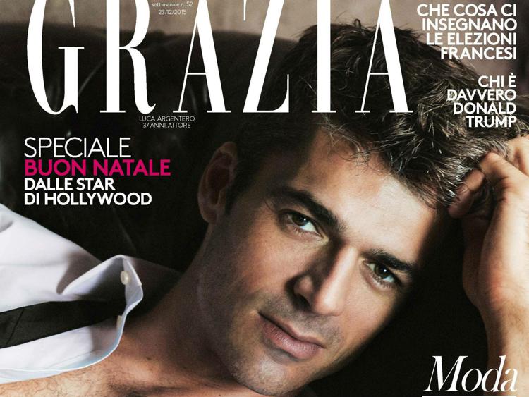 Luca Argentero   sulla copertina dell’ultimo numero di 'Grazia'