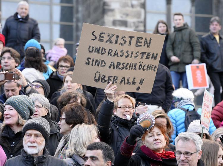 Manifestazioni a Colonia (Afp)