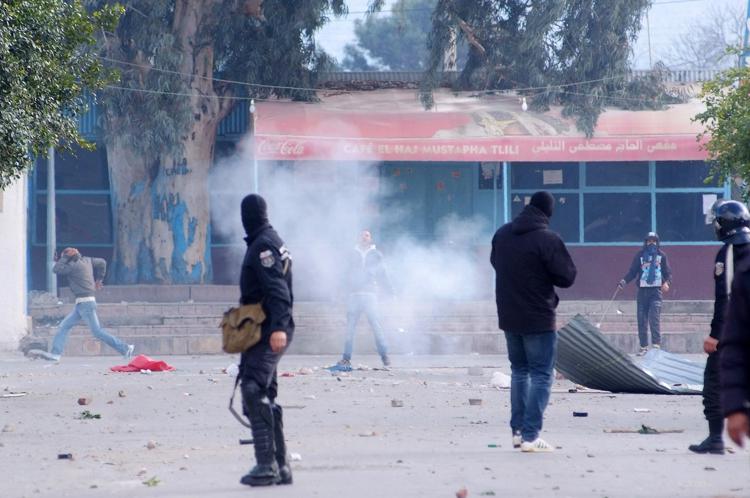 Scontri in Tunisia (Afp) - AFP