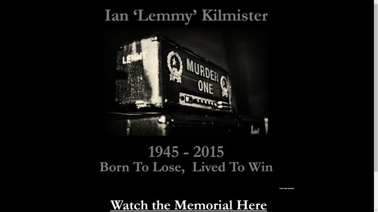 Musica: addio Lemmy Kilmister, il funerale in diretta streaming
