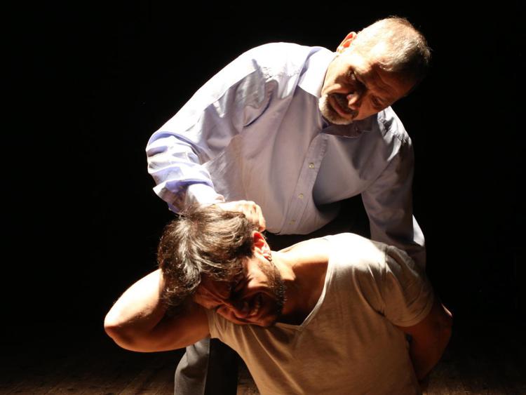 Ivan Boragine con Pietro Ioia in una scena di 'Sottozero'