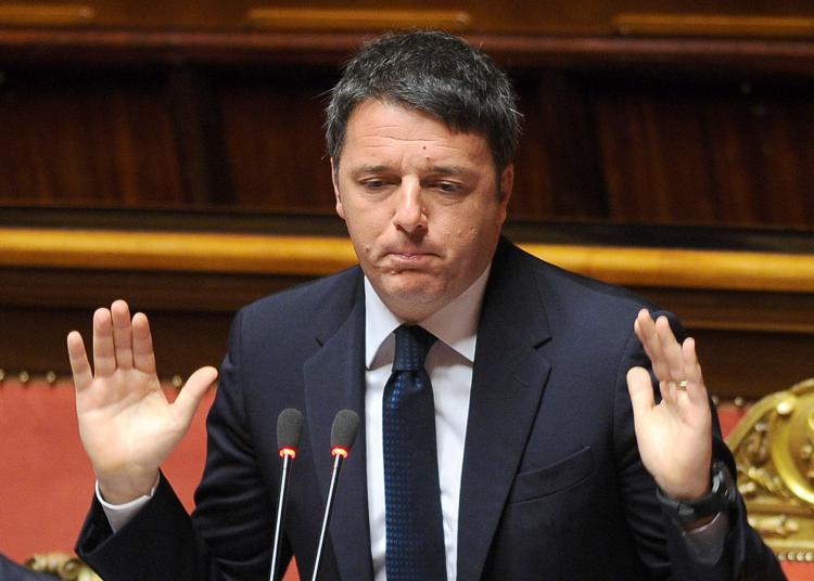 Il presidente del Consiglio Matteo Renzi (Fotogramma)