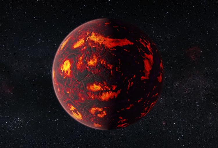  Riproduzione artistica della super-Terra (Foto - ESA/Hubble, M. Kornmesser)