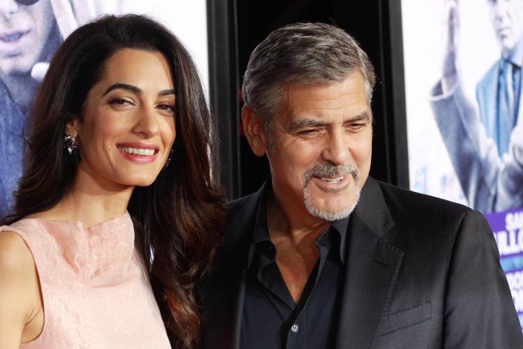 George e Amal Clooney (Fotogramma)