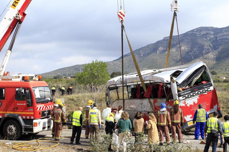 L'incidente in Spagna (Afp) - AFP