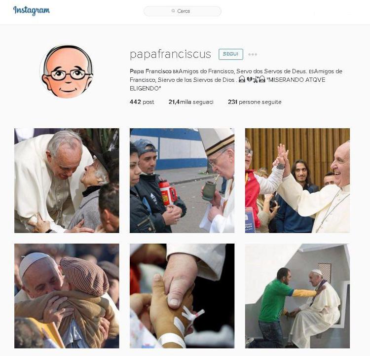 Papa Francesco sbarca su Instagram