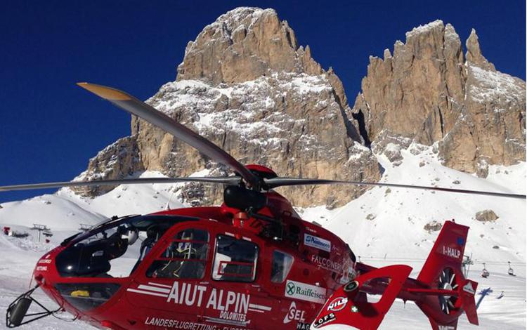 Foto dell'elisoccorso Aiut Alpin Dolomites, onlus (www.aiut-alpin-dolomites.com)