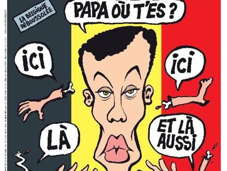 La copertina dell'ultimo numero di 'Charlie Hebdo' (foto da Twitter)