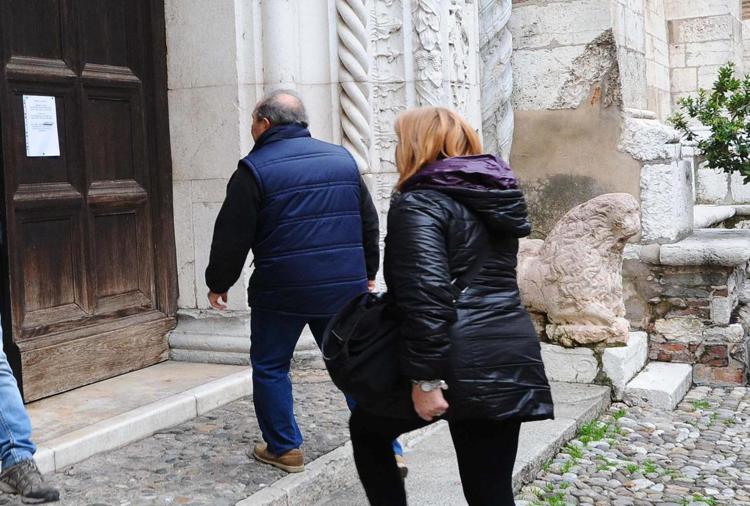 Nella foto l'ingresso della chiesa Santa Maria del Carmine a Brescia (Foto Fotogramma) - FOTOGRAMMA