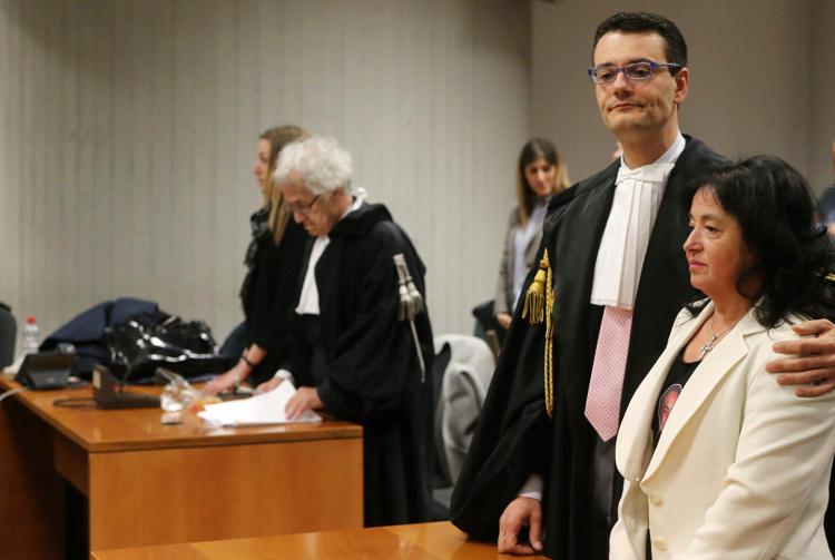 Sentenza caso Uva al Tribunale di Varese, nella foto la sorella di Giuseppe Uva, Lucia  (Fotogramma) - FOTOGRAMMA