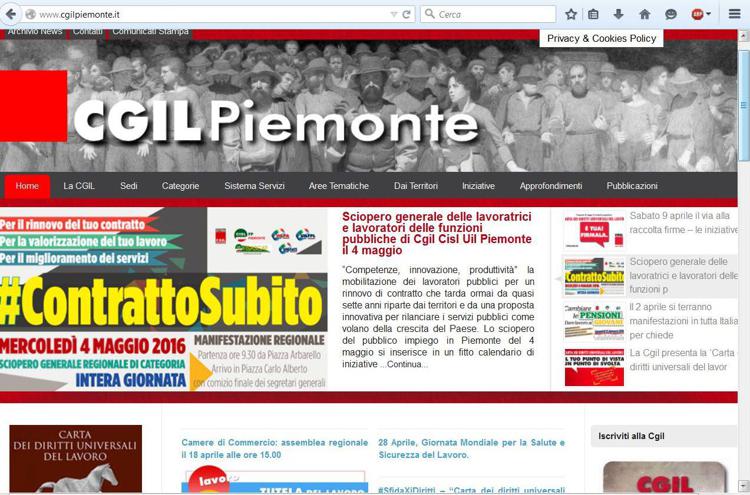 Cgil: Piemonte, Pier Massimo Pozzi nuovo segretario regionale